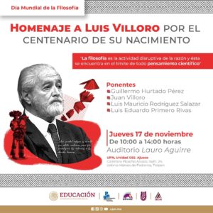 Homenaje a Luis Villoro por el centenario de su nacimiento